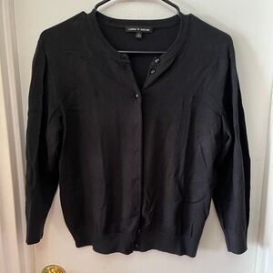Cable & Gauge Black Classic Knit Cardigan